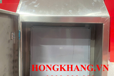 Tủ điện inox có mái vát kích thước 800x600x250x1mm