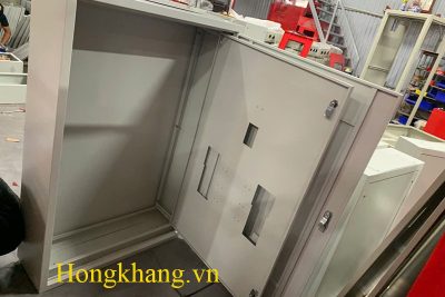 Vỏ tủ điện 2 lớp cánh 800x600x250mm sơn ghi sần sáng – Giải pháp bảo vệ thiết bị tối ưu