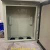 Vỏ tủ điện 1 lớp cánh ngoài trời sơn tĩnh điện màu ghi sần kích thước 300x200x150x1mm sơn tĩnh điện có tấm panel giá tốt tại xưởng hà nội và TP HCM