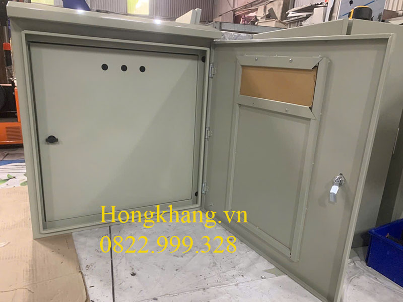 Vỏ tủ điện trong nhà 1 lớp cánh (Mặt Mica) 500x300x200x1mm