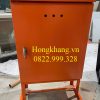 Vỏ tủ điện 2 lớp cánh ngoài trời kích thước 800x600x250x1,2mm sơn tĩnh điện cánh ngoài khoét lỗ đèn hàn chân đế  có mái có hèm chống nước giá tốt tại xưởng hà nội và hải phòng